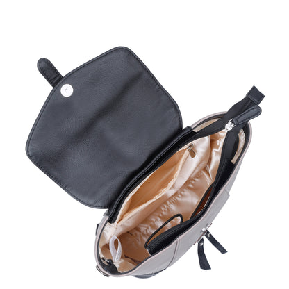 Mauve Women’s Fashion Backpack – Wholesale Vegan Leather Shoulder Purse for Office