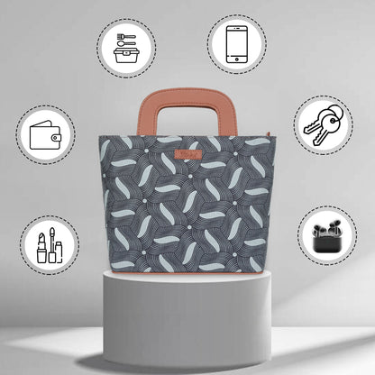 Women’s Olive Green Top Handle Tote Bags with Vegan Leather Trim – Wholesale