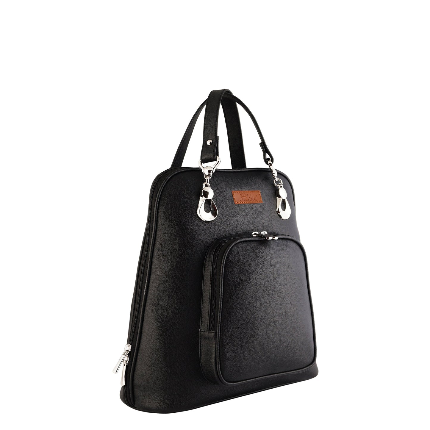 Black Vegan Leather Wholesale Backpack Purse for Women – Handbag & Shoulder Bag for Work