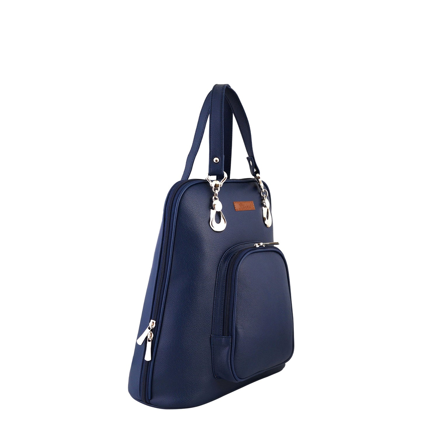 Wholesale Blue Women’s Backpack Purse – Vegan Leather Shoulder Bag for Daily Use