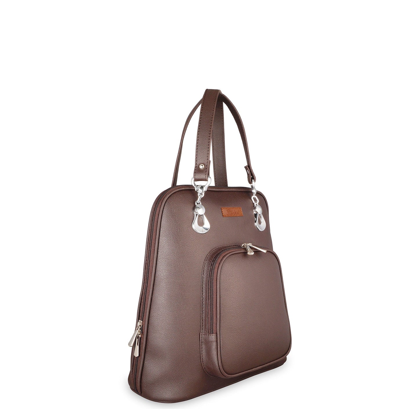 Brown Vegan Leather Wholesale Backpack for Women – Elegant Shoulder Bag for Office