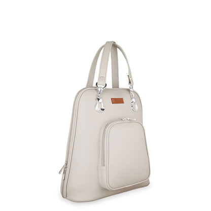 Grey Women’s Fashion Backpack – Wholesale Vegan Leather Bag for Daily Use