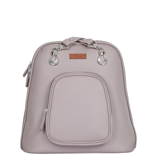 Mauve Vegan Leather Backpack for Women – Wholesale Shoulder Bag for Work
