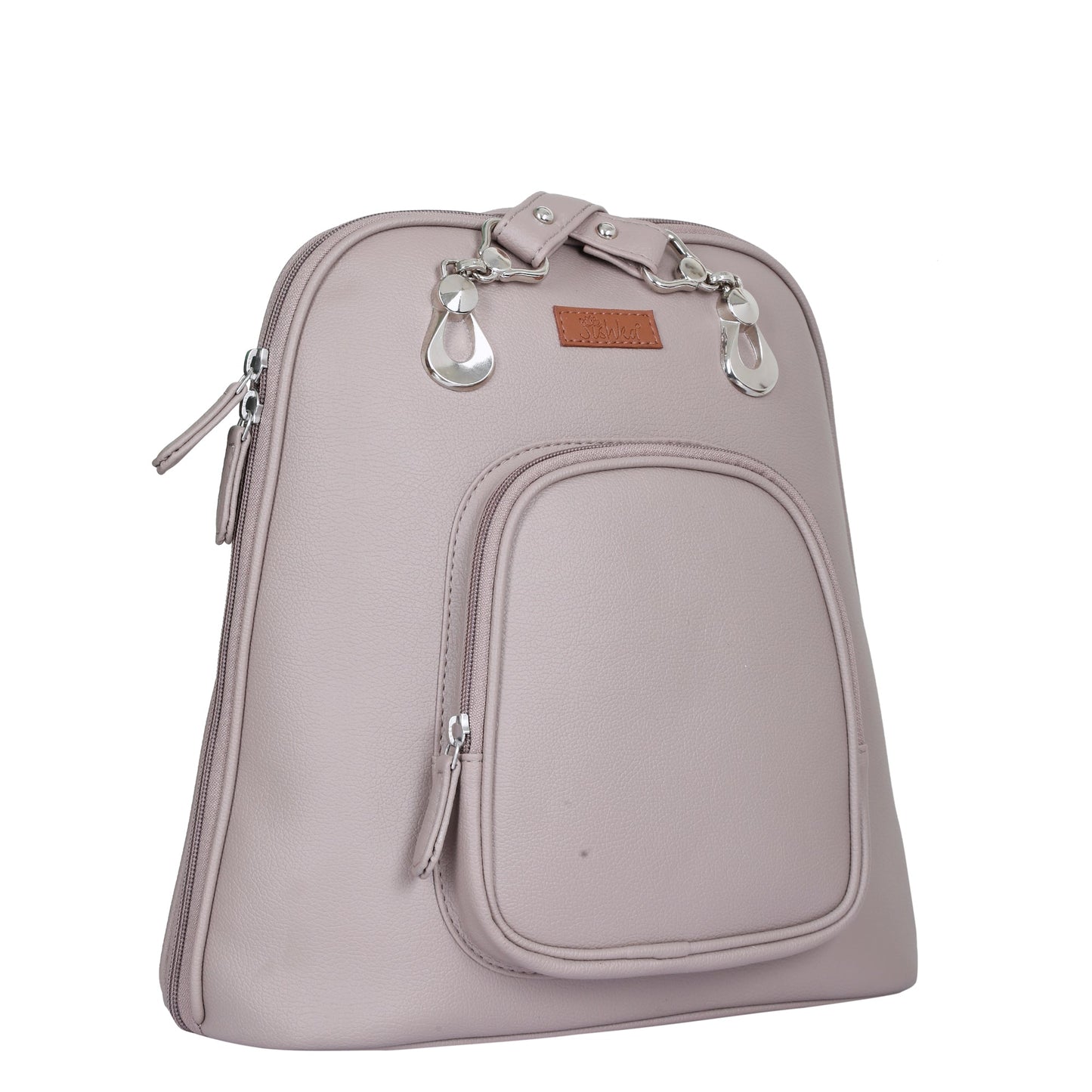 Mauve Vegan Leather Backpack for Women – Wholesale Shoulder Bag for Work