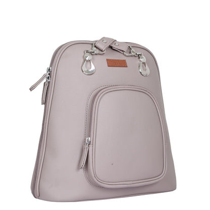 Mauve Vegan Leather Backpack for Women – Wholesale Shoulder Bag for Work