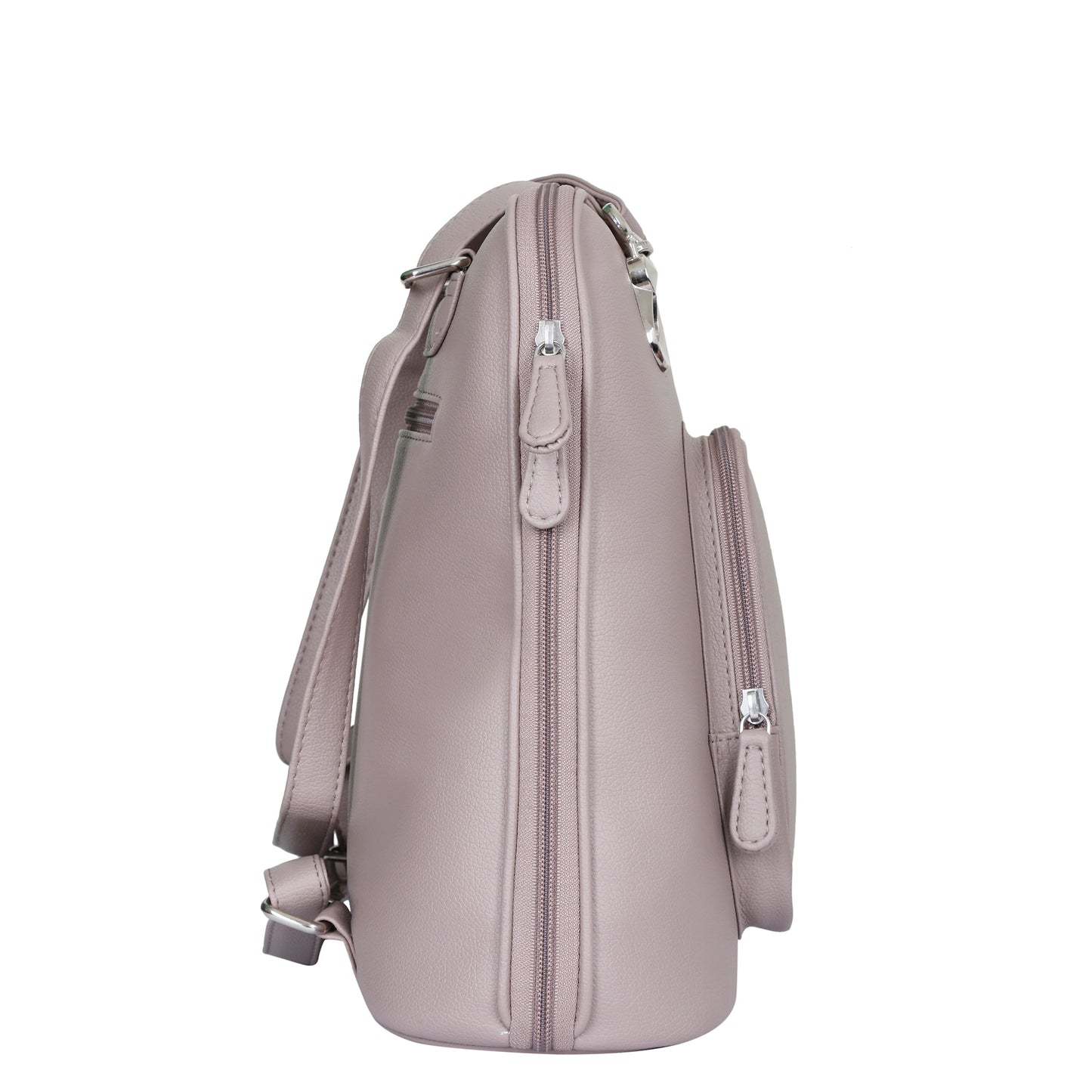 Mauve Vegan Leather Backpack for Women – Wholesale Shoulder Bag for Work