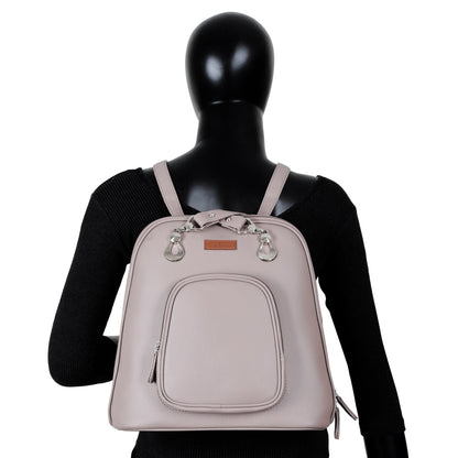 Mauve Vegan Leather Backpack for Women – Wholesale Shoulder Bag for Work