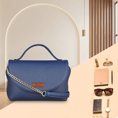 Blue Vegan Leather Wholesale Crossbody Sling Bag – Women’s Shoulder Handbag