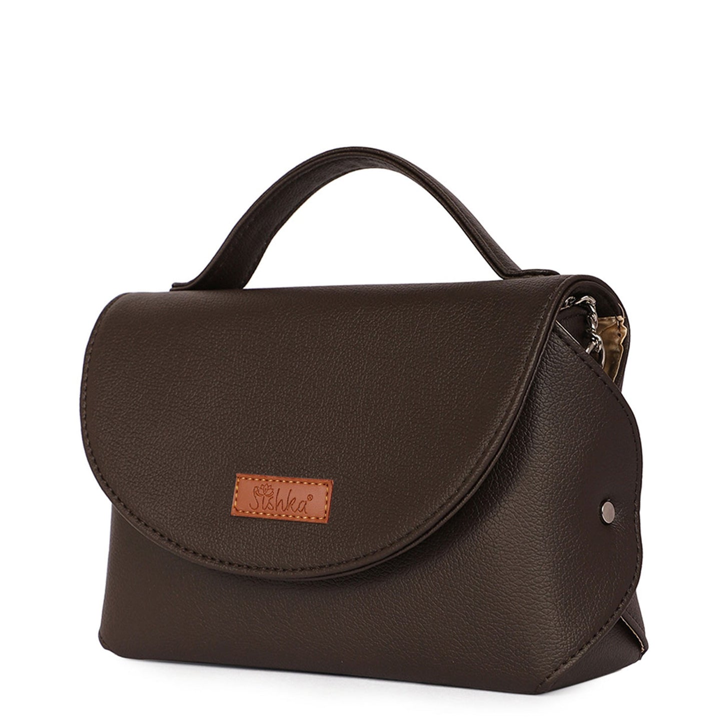 Women’s Brown Vegan Leather Crossbody Sling Bag in Wholesale – Shoulder Handbag