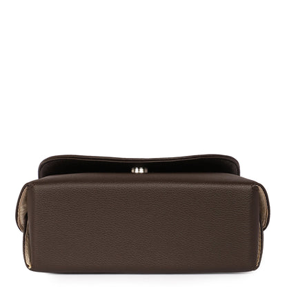 Women’s Brown Vegan Leather Crossbody Sling Bag in Wholesale – Shoulder Handbag