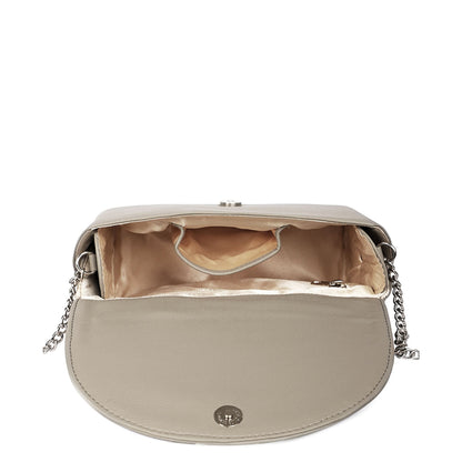 Grey Vegan Leather Crossbody Sling Bag – Women’s Wholesale Shoulder Handbag