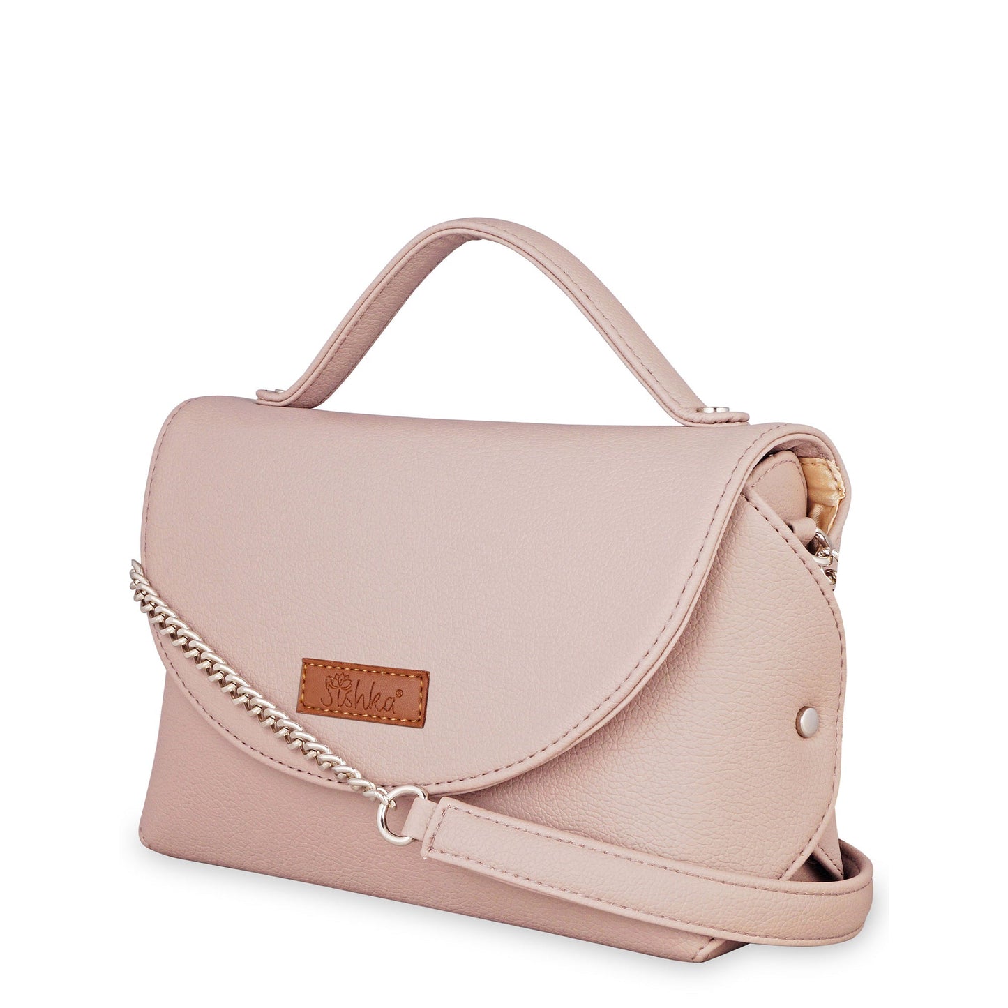 Mauve Vegan Leather Crossbody Sling Bag – Wholesale shoulder Handbag for Women