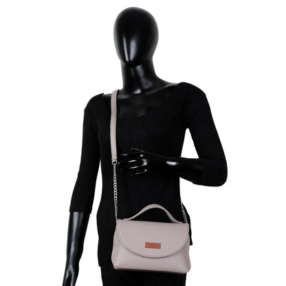 Mauve Vegan Leather Crossbody Sling Bag – Wholesale shoulder Handbag for Women