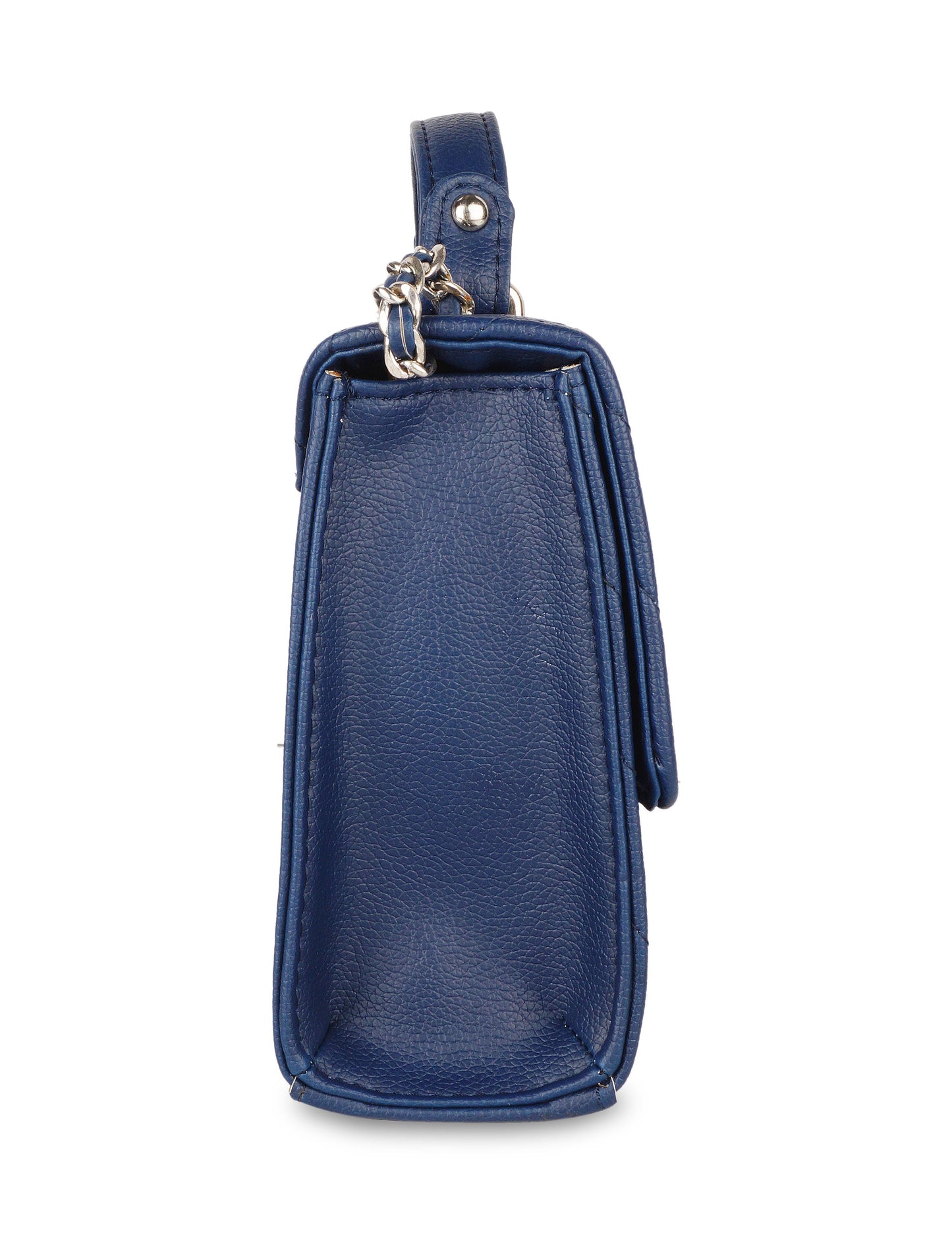 Blue Quilted Vegan Leather Wholesale Sling Bags – Women’s Chain Strap Shoulder Purse