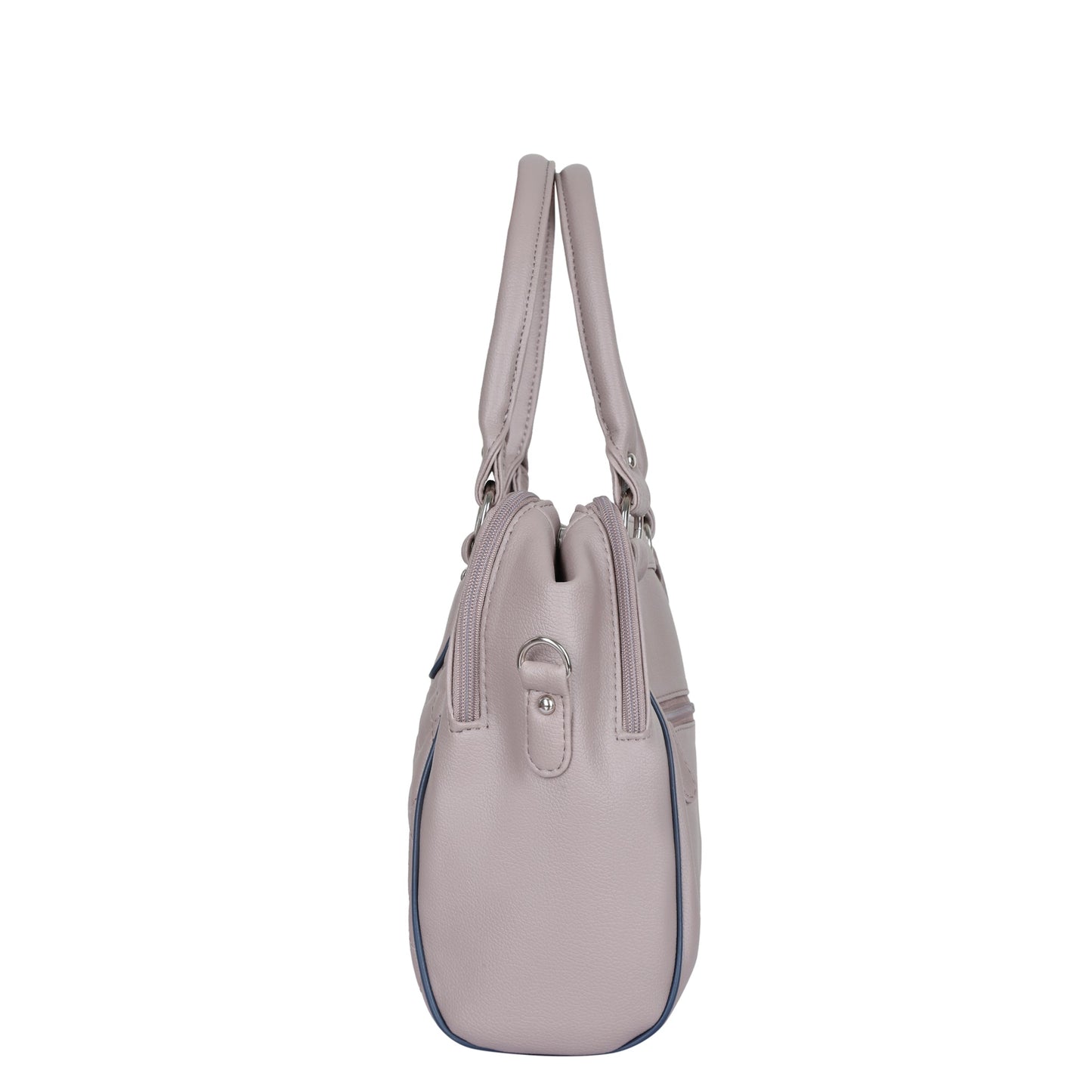 Mauve Vegan Leather Handbag – Women’s Top Handle Satchel Bag for Office & Daily Use