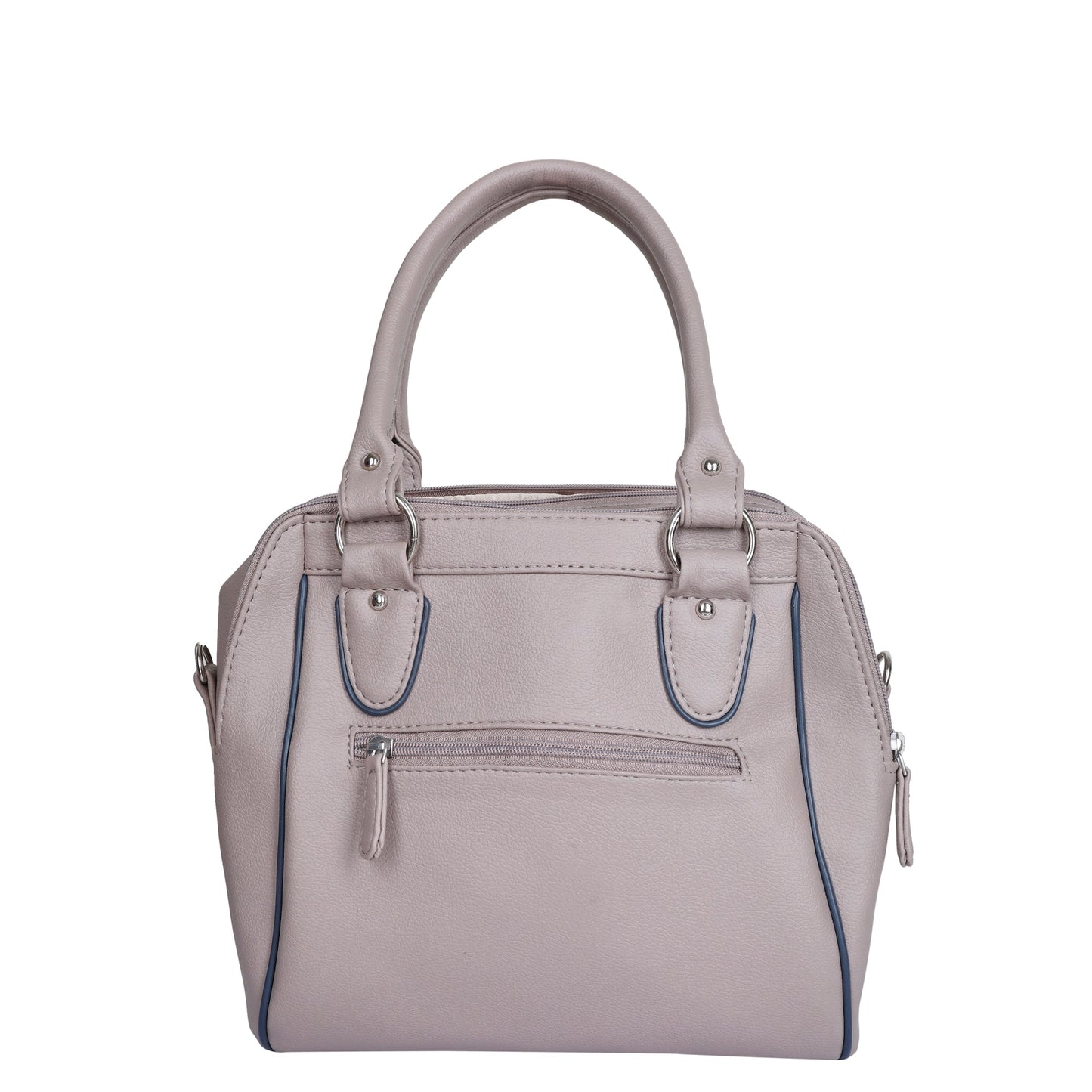 Mauve Vegan Leather Handbag – Women’s Top Handle Satchel Bag for Office & Daily Use