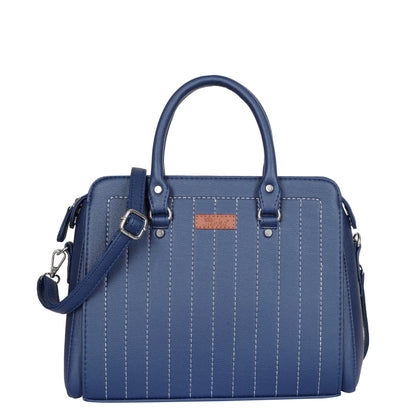 Vegan Leather Wholesale Blue Top-Handle Handbag for Women - Crossbody Bag