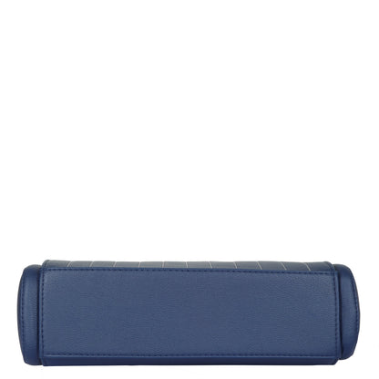 Vegan Leather Wholesale Blue Top-Handle Handbag for Women - Crossbody Bag