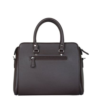 Women’s Wholesale Brown Top-Handle Handbag in Vegan Leather –  Crossbody Purse