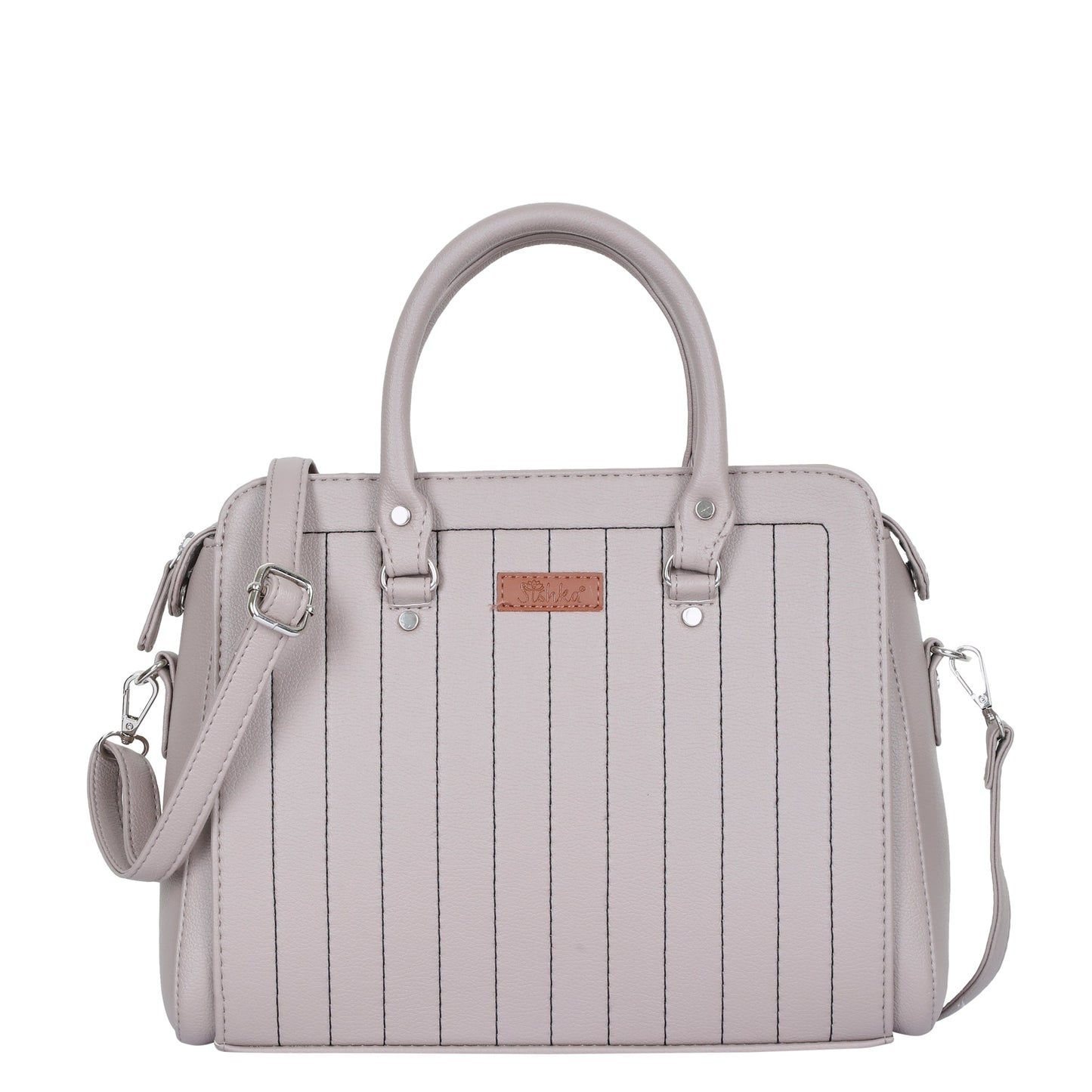 Wholesale Vegan Leather Mauve Color Women’s Top-Handle Handbag – Crossbody Bag