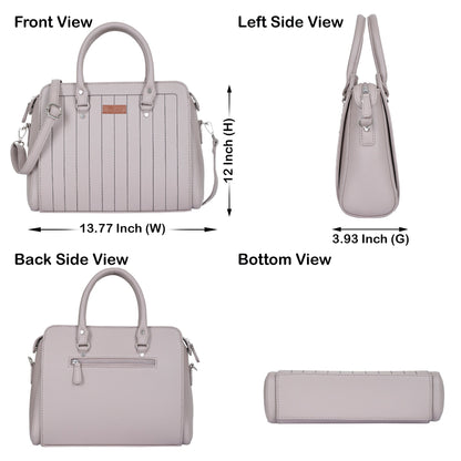 Wholesale Vegan Leather Mauve Color Women’s Top-Handle Handbag – Crossbody Bag