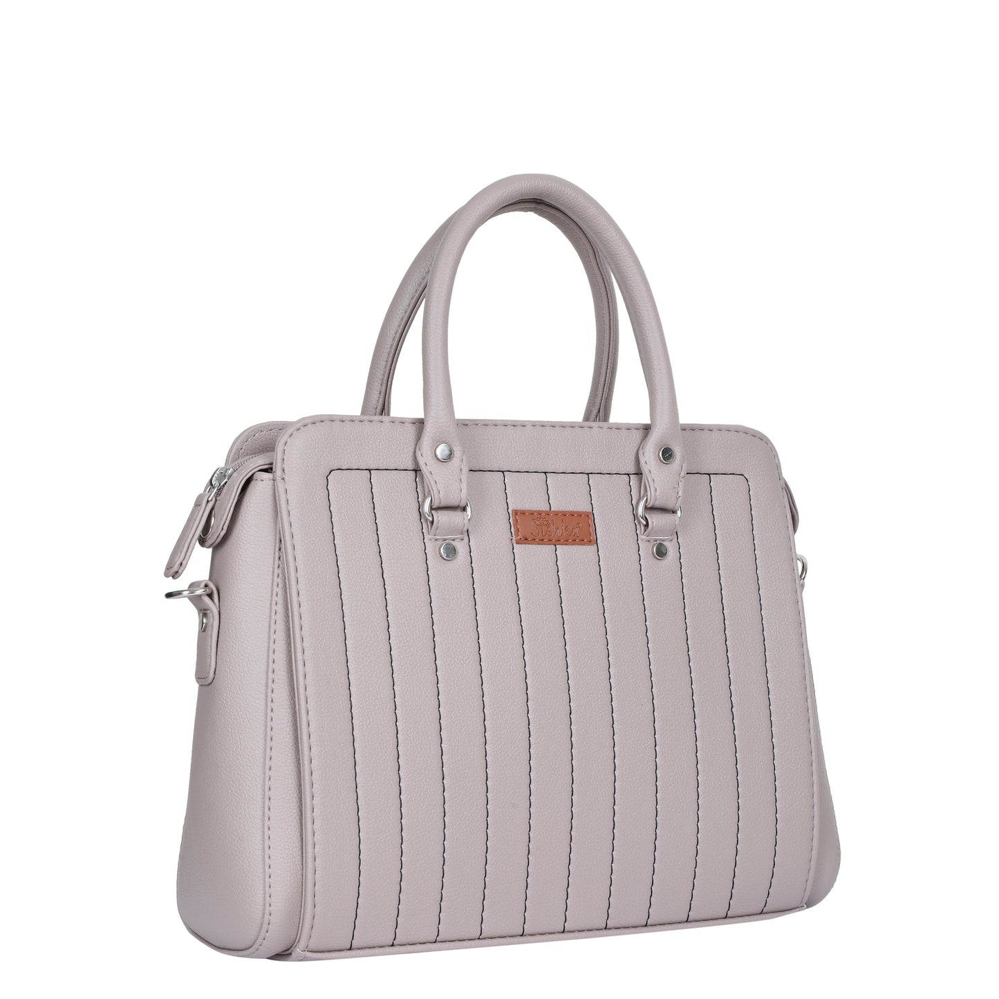 Wholesale Vegan Leather Mauve Color Women’s Top-Handle Handbag – Crossbody Bag