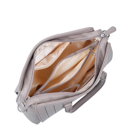 Wholesale Vegan Leather Mauve Color Women’s Top-Handle Handbag – Crossbody Bag
