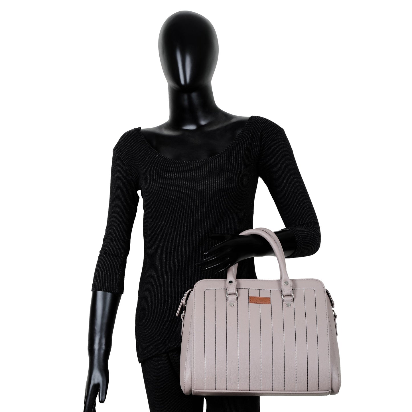 Wholesale Vegan Leather Mauve Color Women’s Top-Handle Handbag – Crossbody Bag