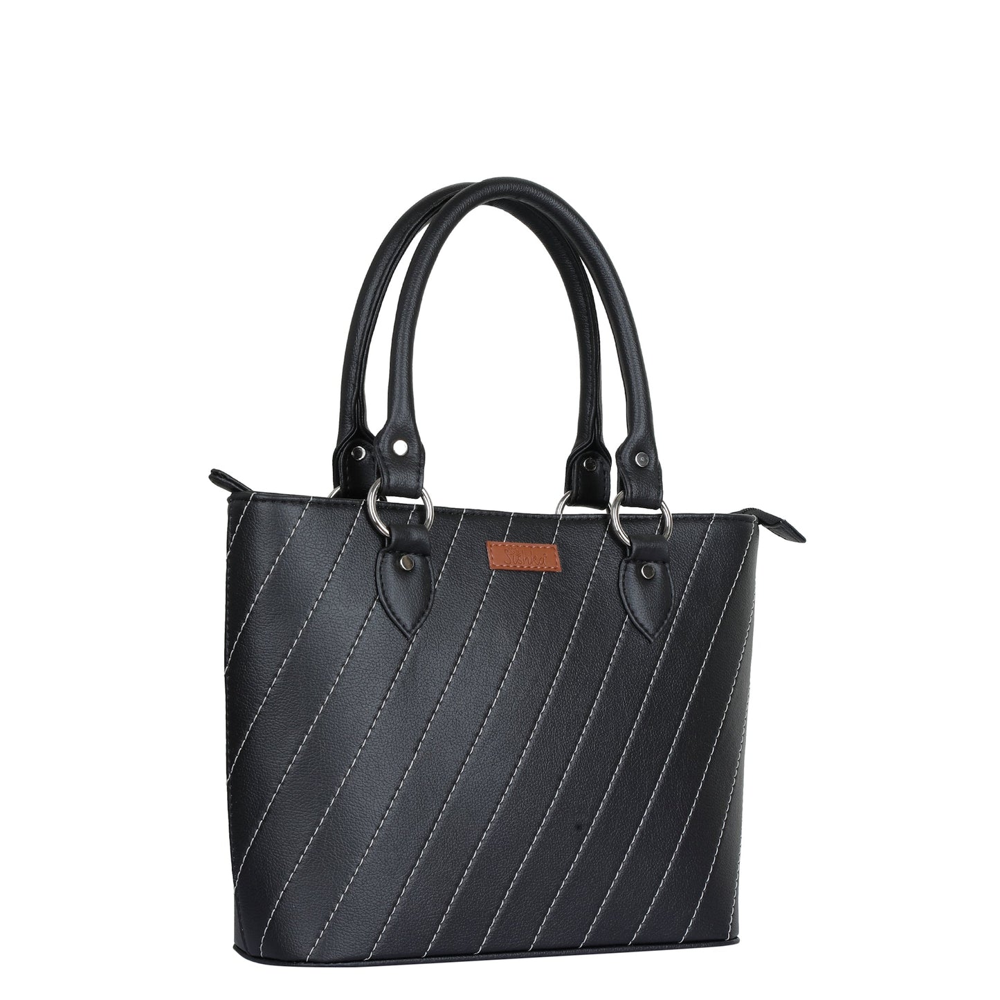 Wholesale Black Vegan Leather Tote Bag– Women’s Top Handle handbag