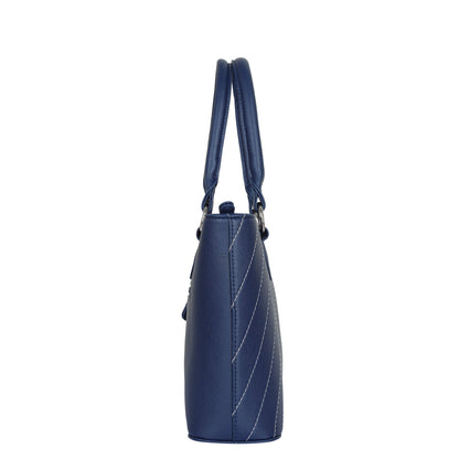 Blue Vegan Leather Tote Bag – Women’s Wholesale Top Handle Shoulder Bag