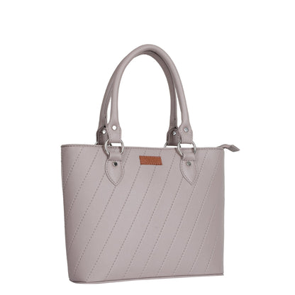 Wholesale Mauve Vegan Leather Tote Satchel – Women’s Top Handle Shoulder Bag
