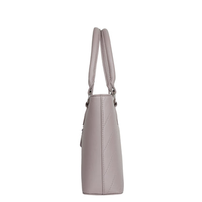 Wholesale Mauve Vegan Leather Tote Satchel – Women’s Top Handle Shoulder Bag