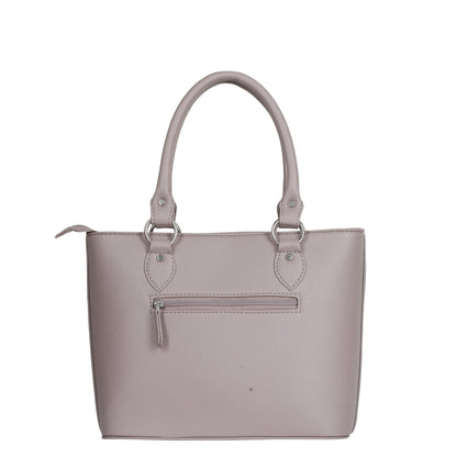Wholesale Mauve Vegan Leather Tote Satchel – Women’s Top Handle Shoulder Bag