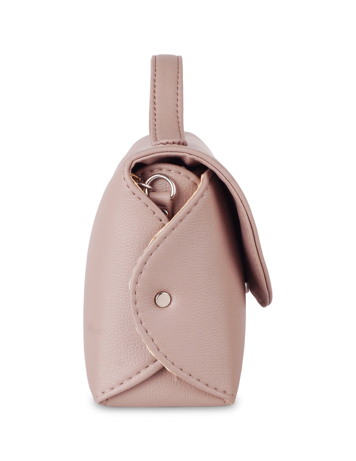 Mauve Vegan Leather Crossbody Sling Bag – Wholesale shoulder Handbag for Women