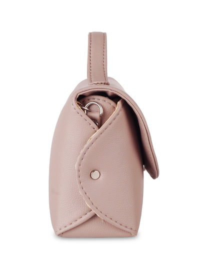 Mauve Vegan Leather Crossbody Sling Bag – Wholesale shoulder Handbag for Women