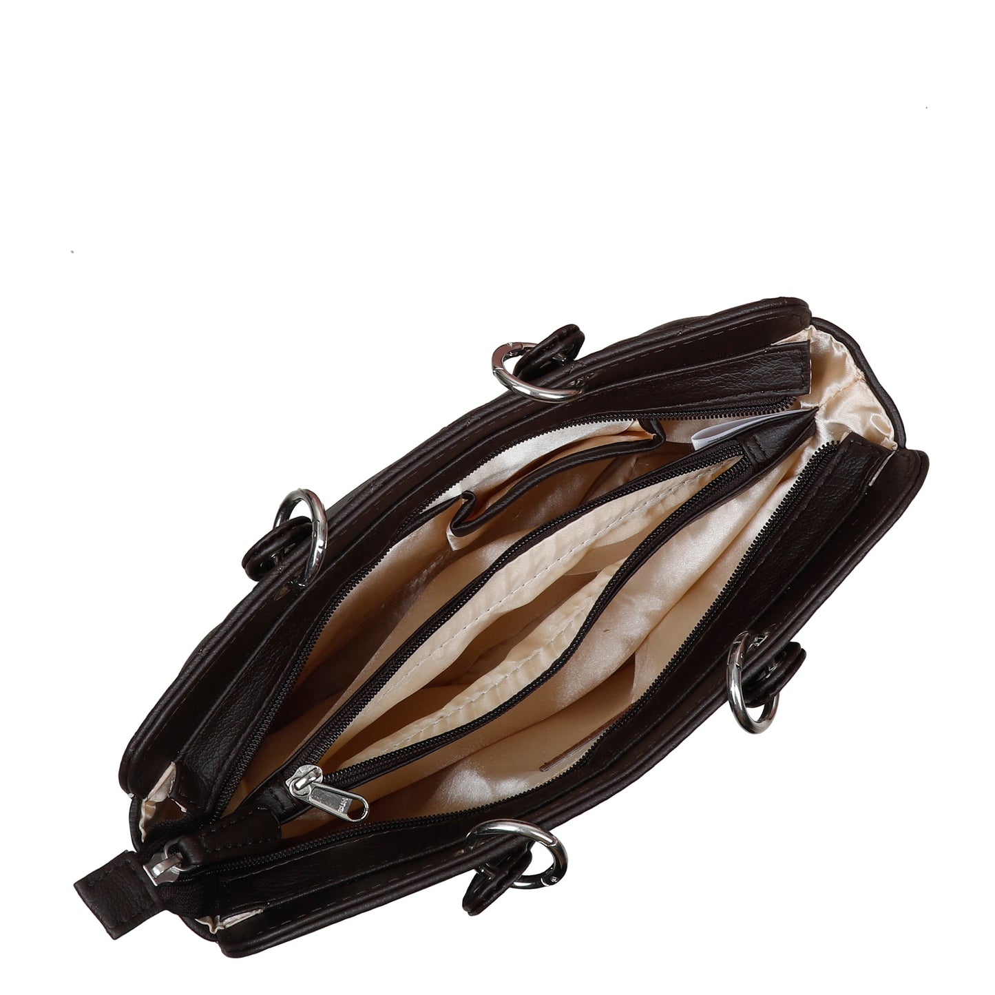 Wholesale Brown Quilted Vegan Leather Tote Bag – Women’s Top Handle Satchel Handbag