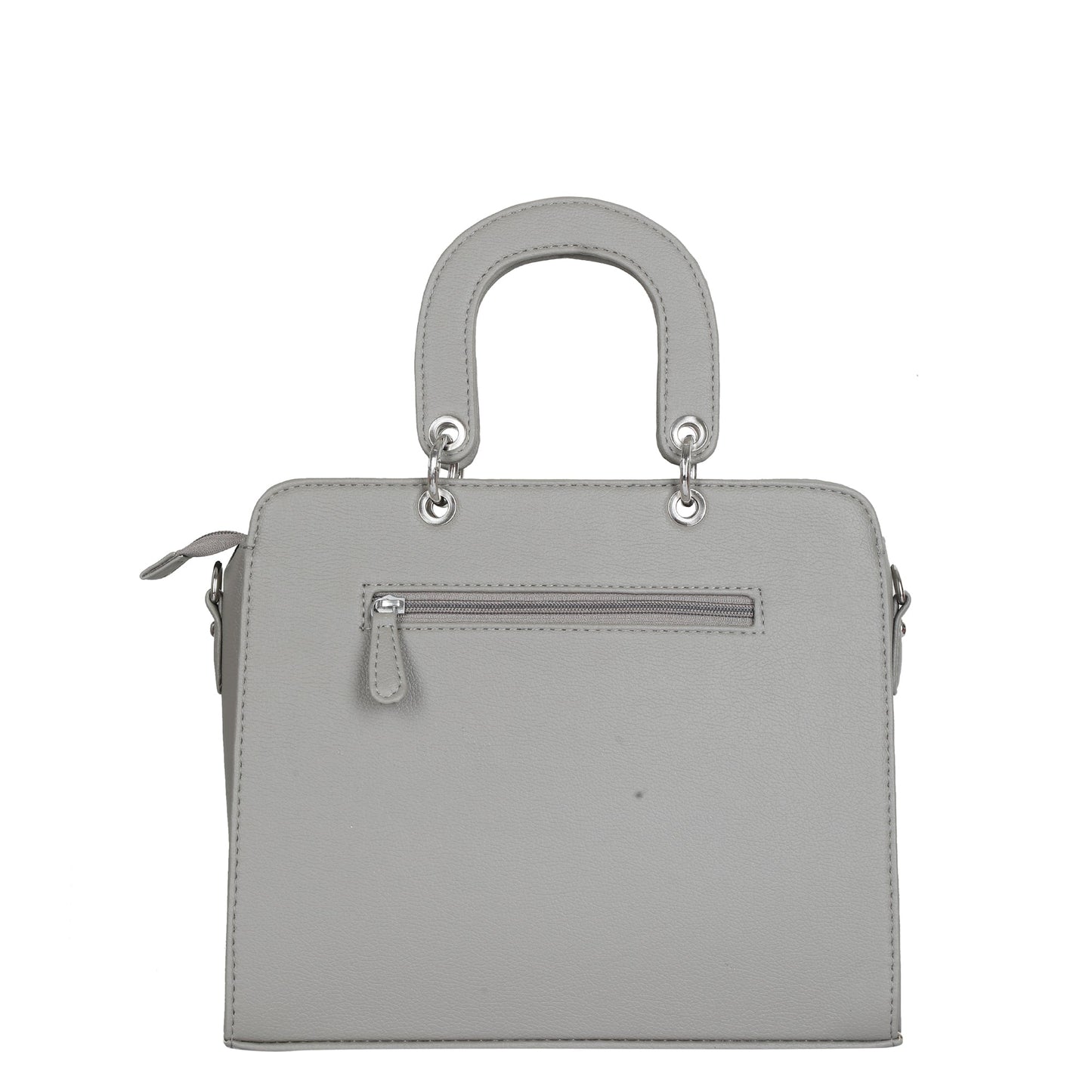 Grey Quilted Vegan Leather Tote Bag – Women’s Wholesale Top Handle Satchel Handbag