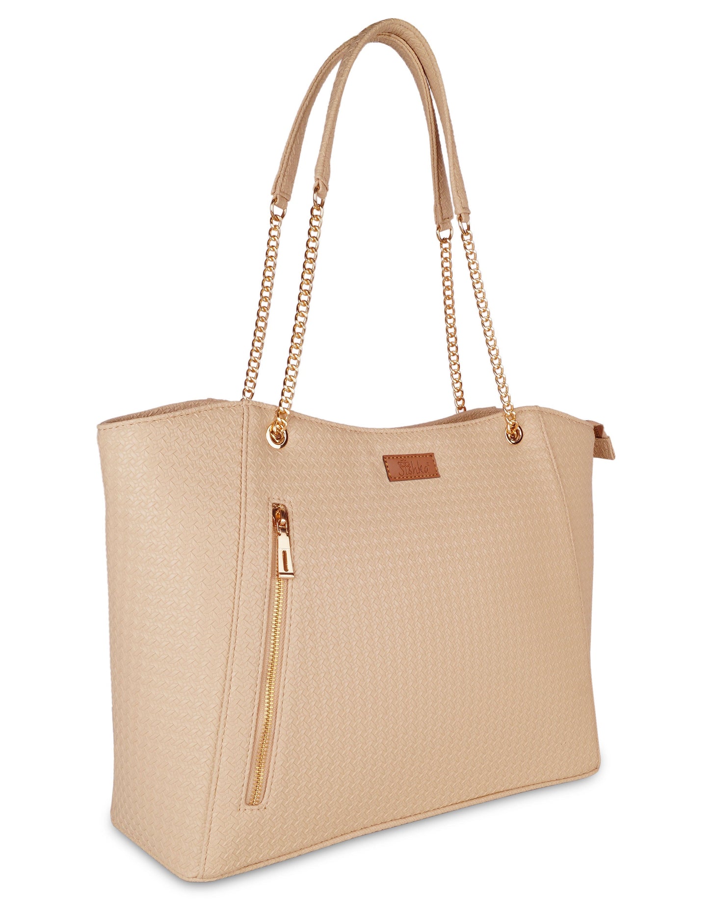 Wholesale Beige Vegan Leather Satchel Handbag – Women’s Tote & Shoulder Bag