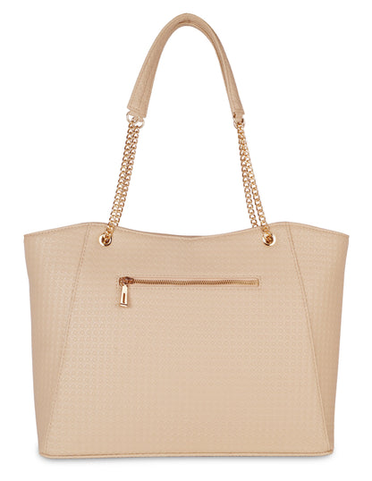 Wholesale Beige Vegan Leather Satchel Handbag – Women’s Tote & Shoulder Bag