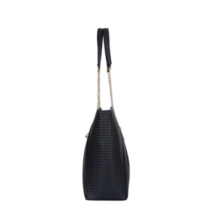Black Vegan Leather Wholesale Satchel Bag – Women’s Tote & Shoulder Bag for Daily Use
