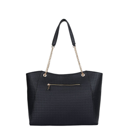 Black Vegan Leather Wholesale Satchel Bag – Women’s Tote & Shoulder Bag for Daily Use