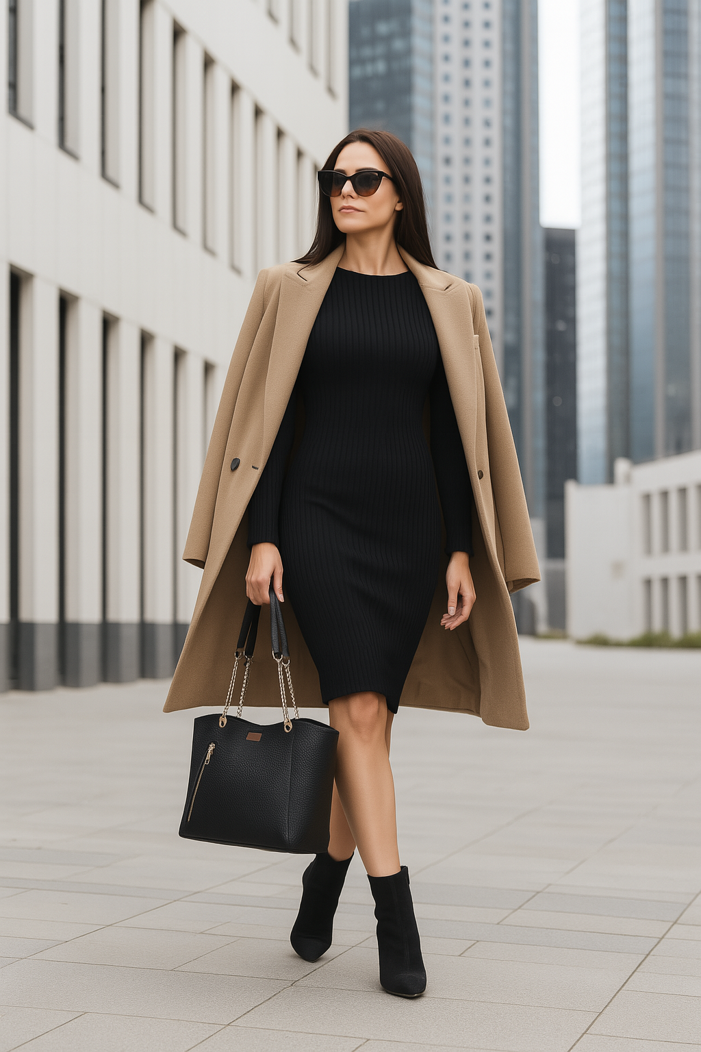 Black Vegan Leather Wholesale Satchel Bag – Women’s Tote & Shoulder Bag for Daily Use