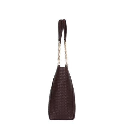 Brown Vegan Leather Satchel Bag – Women’s Wholesale Tote & Shoulder Bag for Work