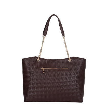 Brown Vegan Leather Satchel Bag – Women’s Wholesale Tote & Shoulder Bag for Work