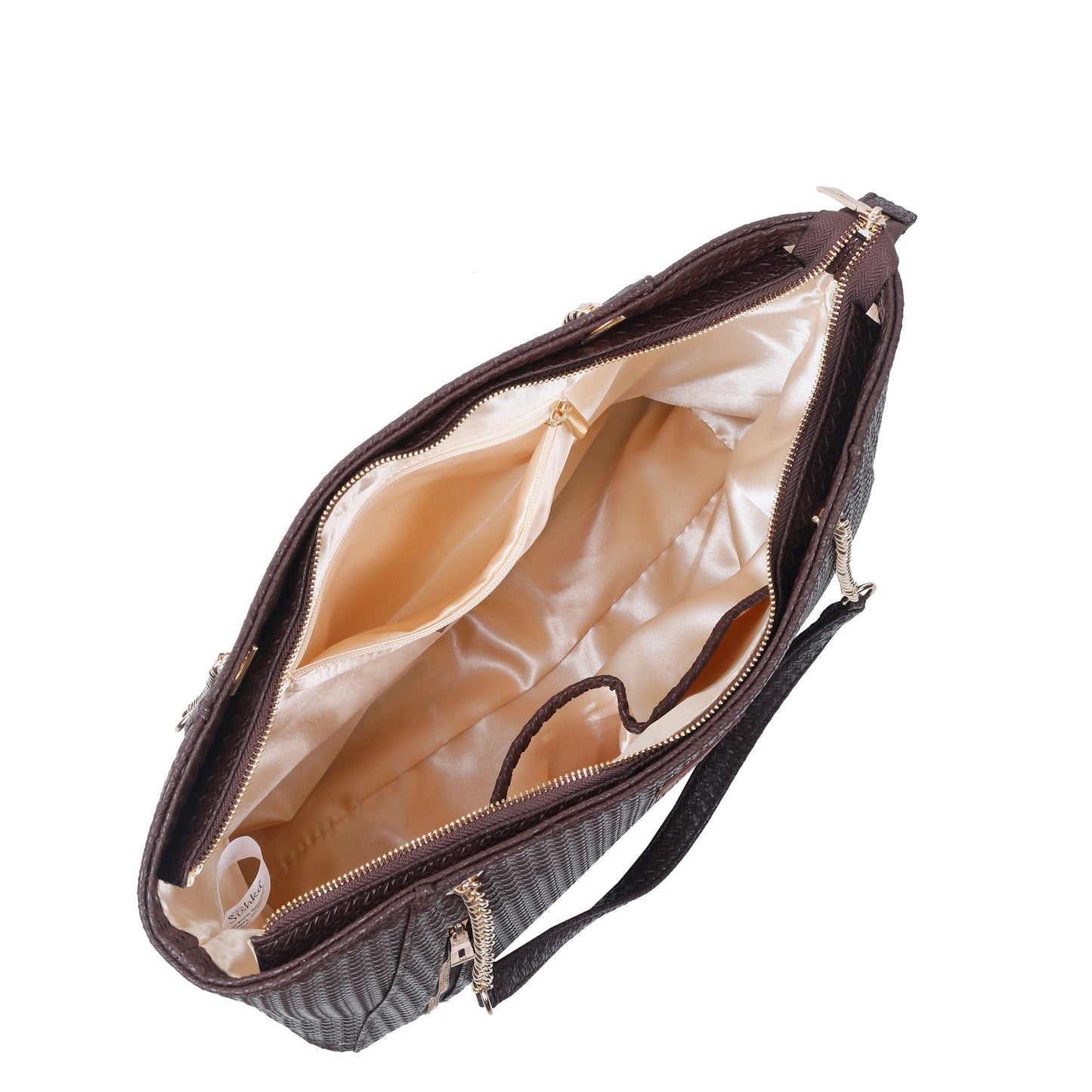 Brown Vegan Leather Satchel Bag – Women’s Wholesale Tote & Shoulder Bag for Work
