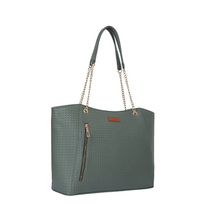 Green Vegan Leather Satchel Bag – Wholesale Women’s Tote & Shoulder Bag for Everyday Use