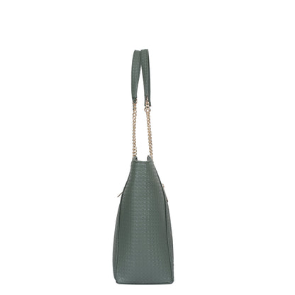 Green Vegan Leather Satchel Bag – Wholesale Women’s Tote & Shoulder Bag for Everyday Use