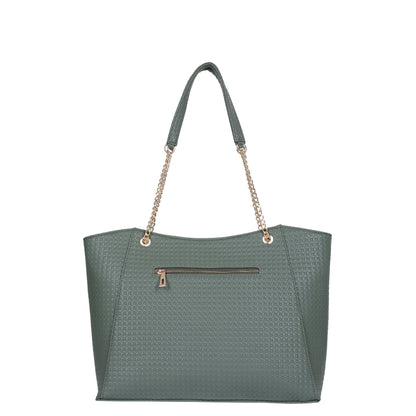 Green Vegan Leather Satchel Bag – Wholesale Women’s Tote & Shoulder Bag for Everyday Use