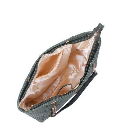 Green Vegan Leather Satchel Bag – Wholesale Women’s Tote & Shoulder Bag for Everyday Use