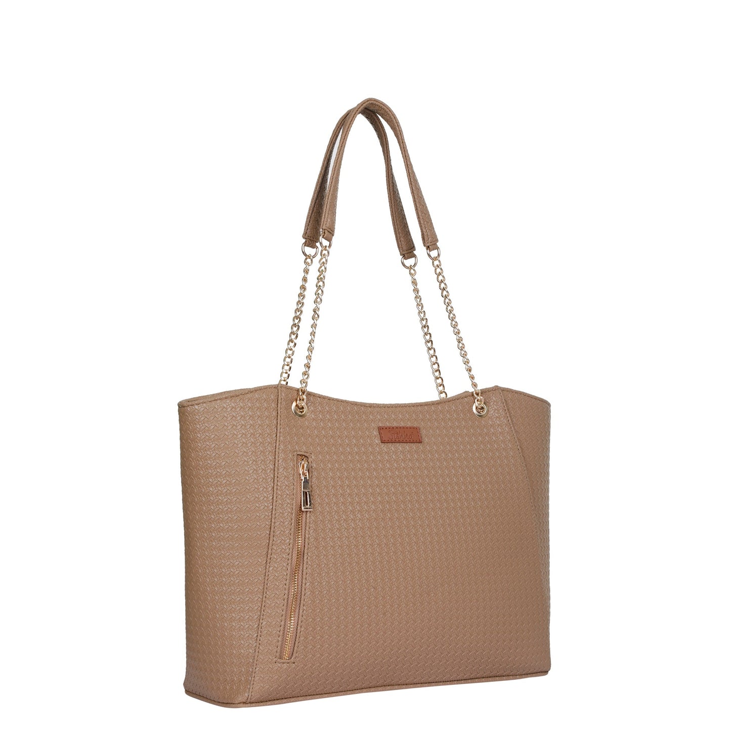 Taupe Vegan Leather Satchel Bag – Women’s Tote & Wholesale Shoulder Bag for Work & Daily Use